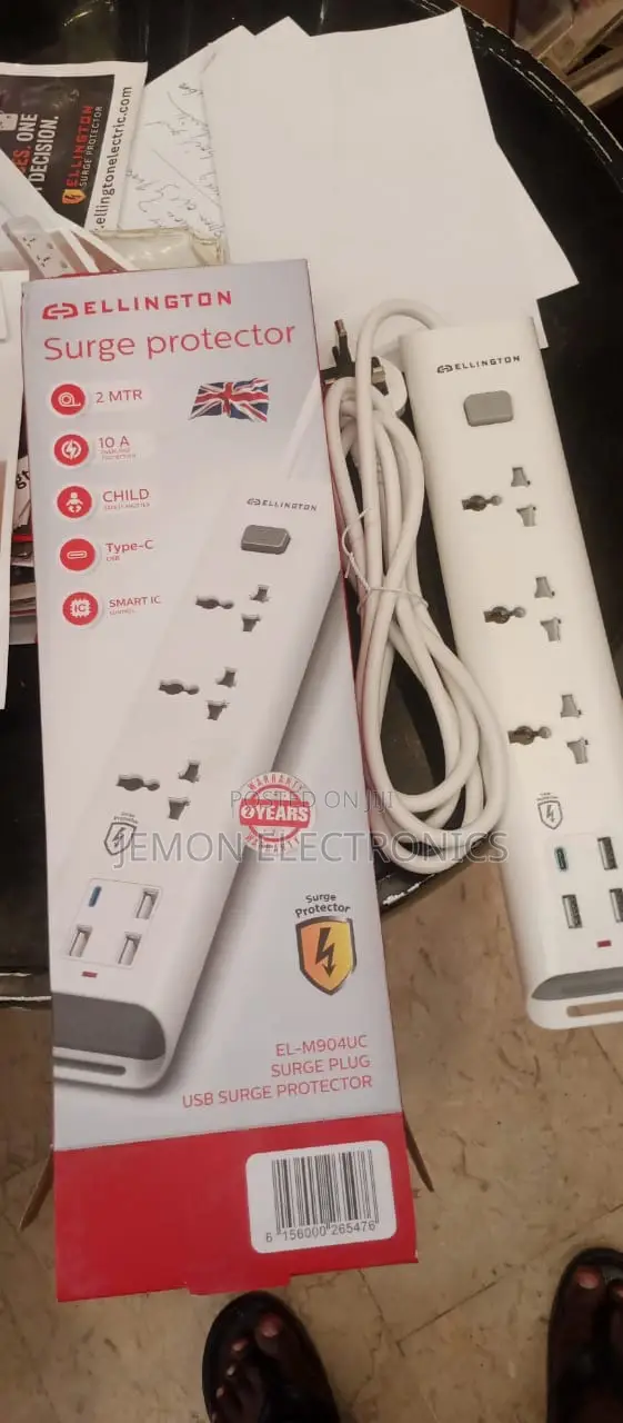 Ellington El-m904uc Usb Surge Protector Extension