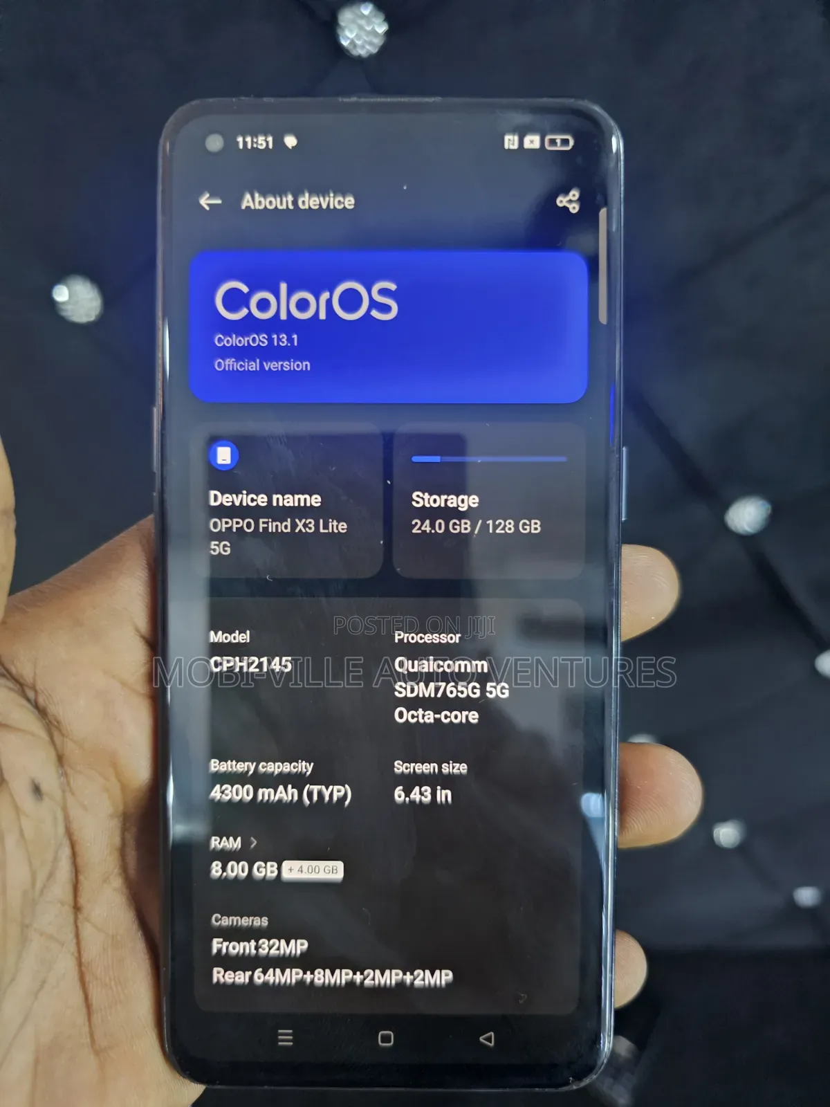 Oppo Find X3 Lite 128 GB Black
