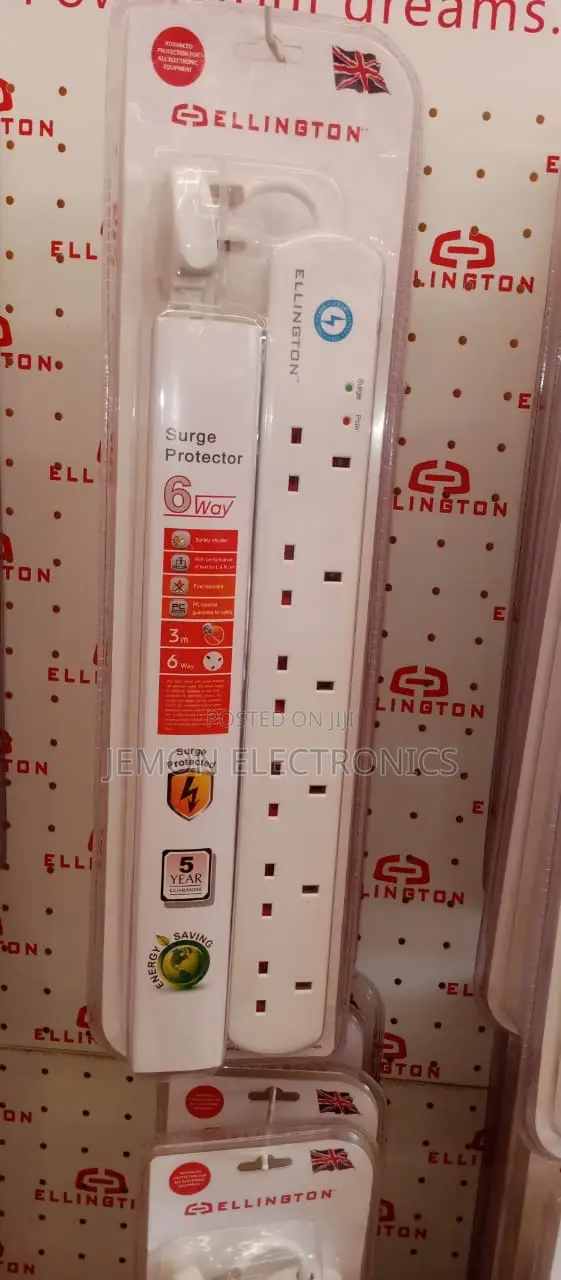 6way Ellington El-M904uc Usb Surge Protector Extension