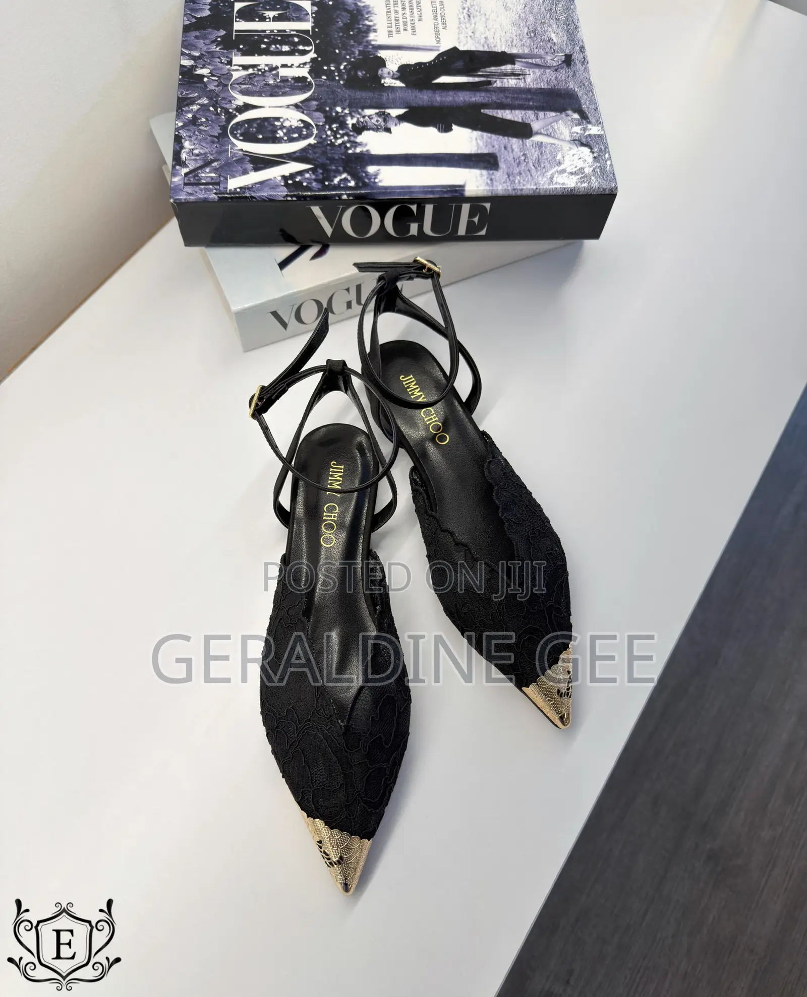 *Jimmy Choo Lace Pumps Low Heels*