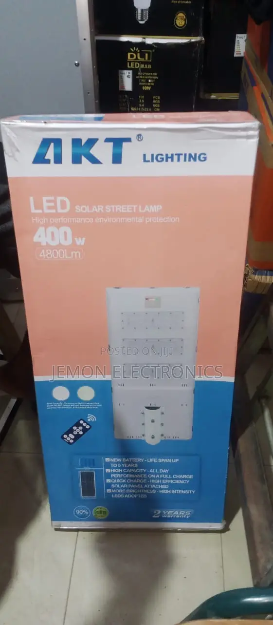 Akt Light 400w Led Solar Street Lamp – 4800lm Brightness