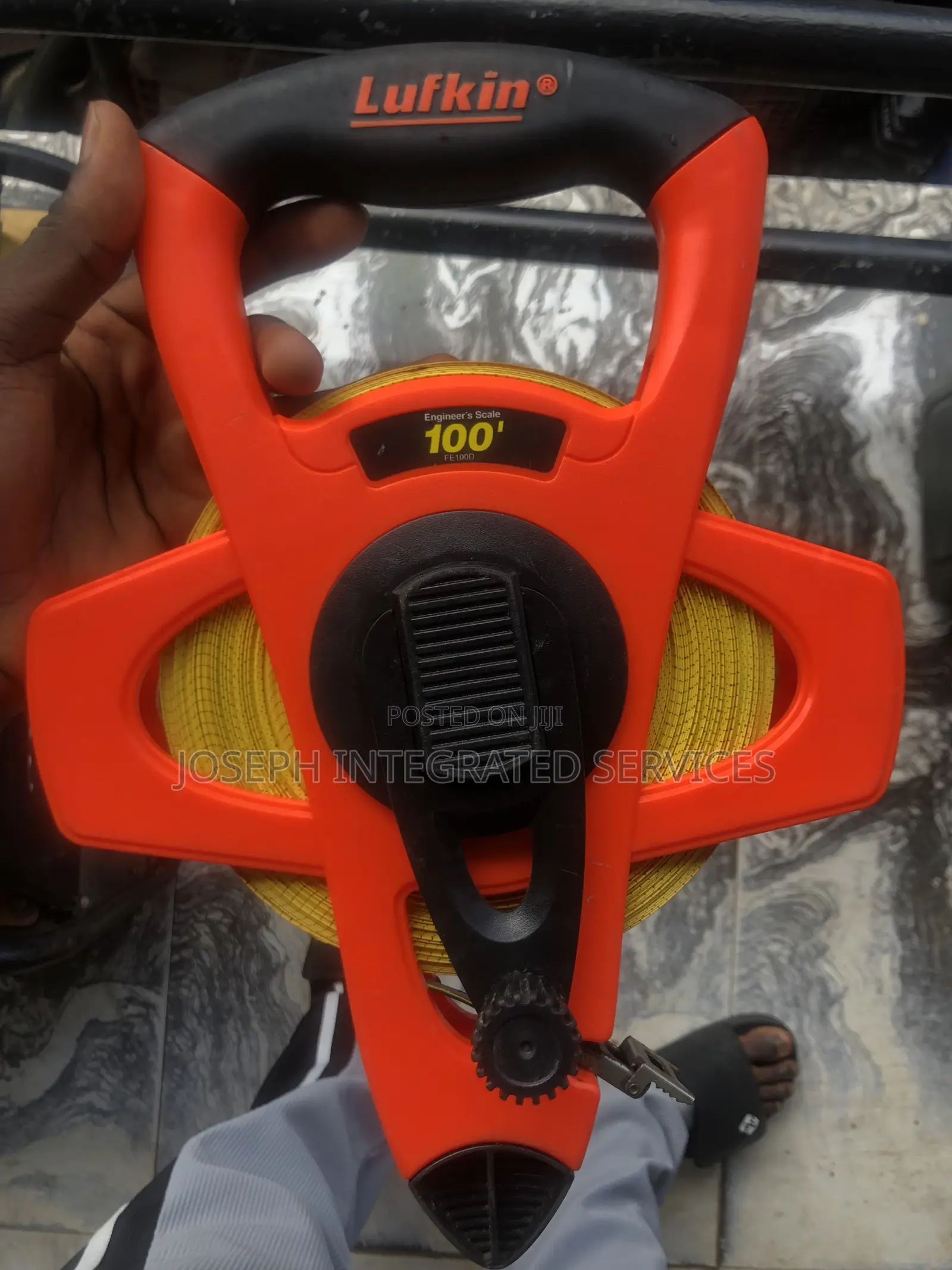 Lufkin Hi-Viz Orange 100-Foot Fiberglass Engineer's Tape Measure