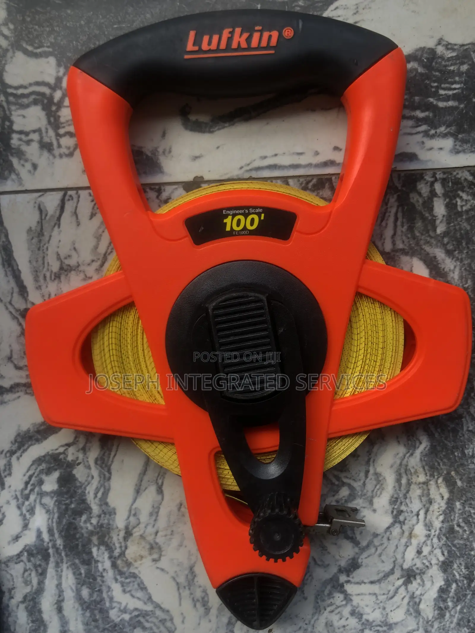 Lufkin Hi-Viz Orange 100-Foot Fiberglass Engineer's Tape Measure