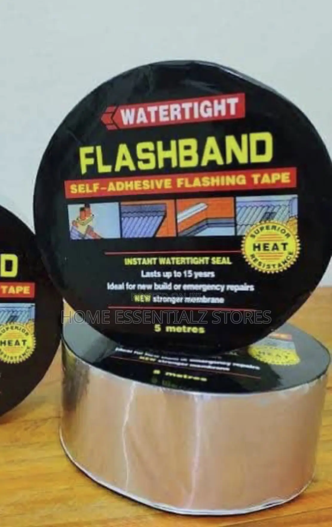Heavy-Duty Waterproof Butyl Rubber Seal Tape - Adhesive Flashband