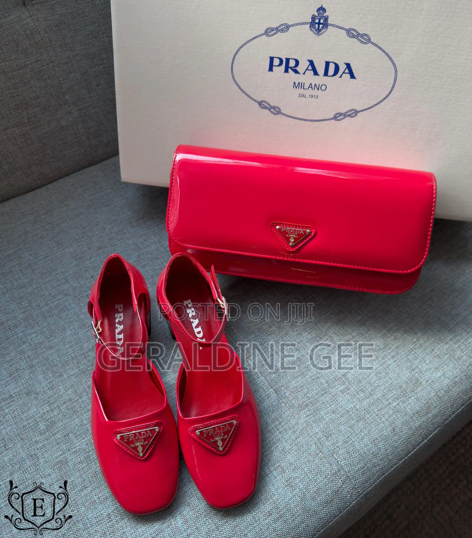 *Prada Patent Leather Pumps Set*