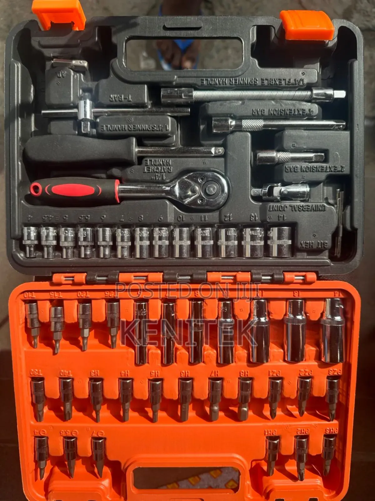Multi-Piece Socket and Screwdriver Bit Tool Set,Ratchetsocketwrenchkit