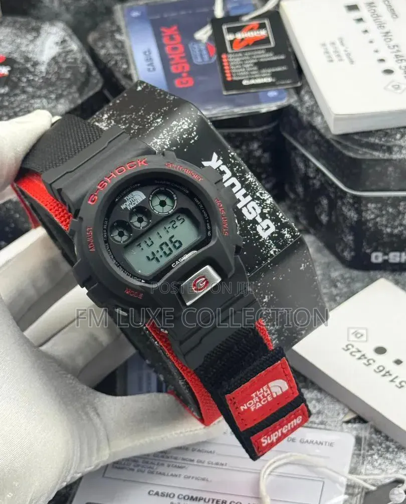 Supreme Belt Gshock Wristwatch for Men