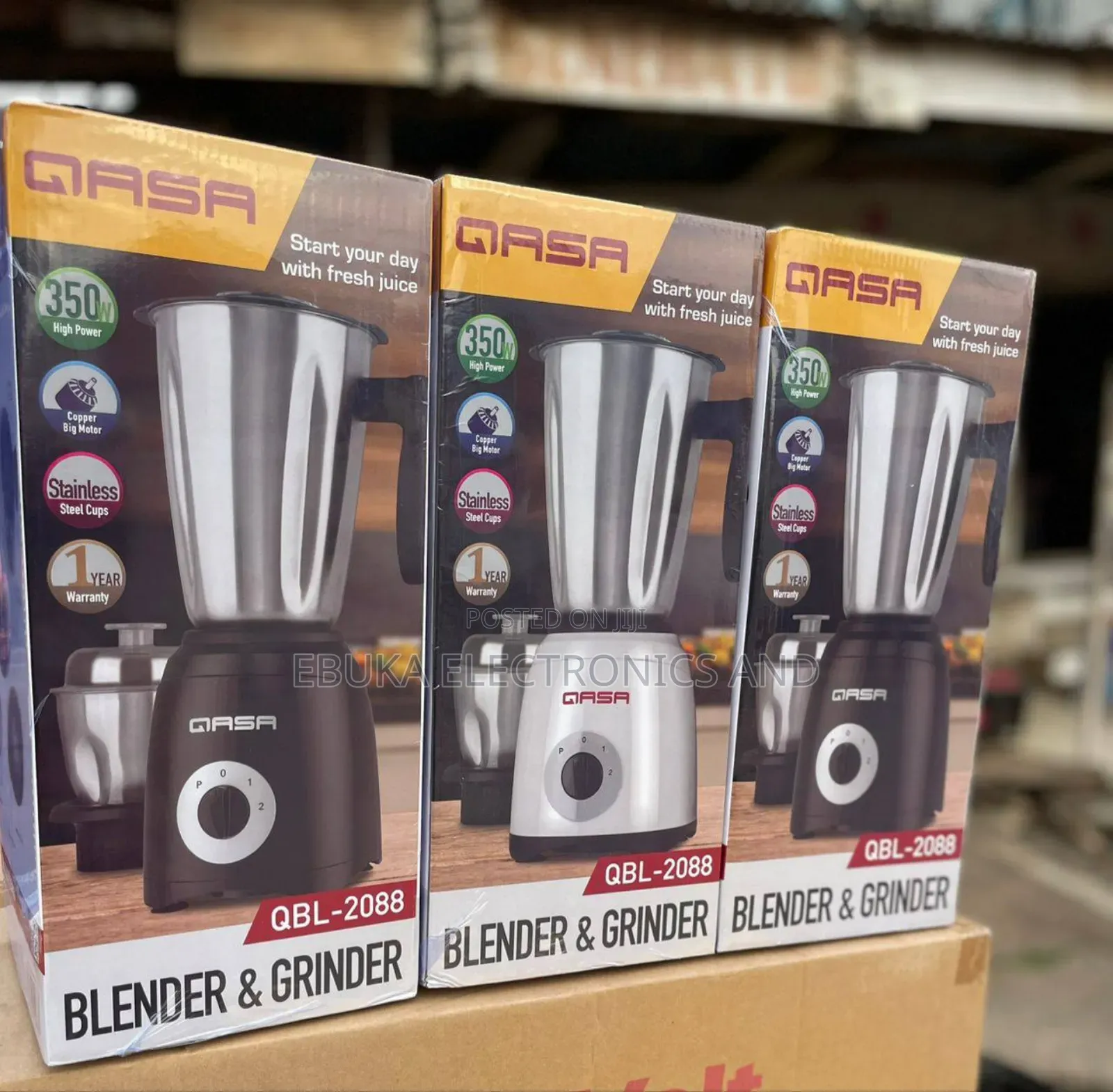 Stainless Cup Qasa Blender Grinder (Qbl-2088)Is Available Now