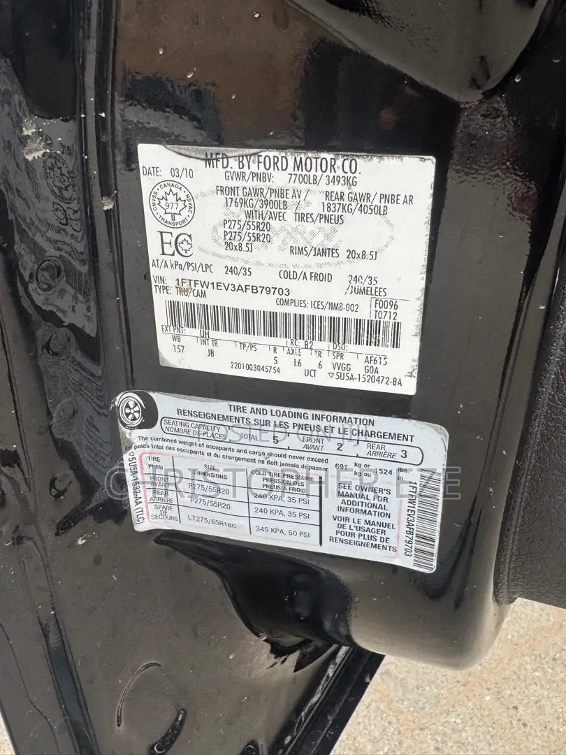 Ford F-150 FX4 2010 Black