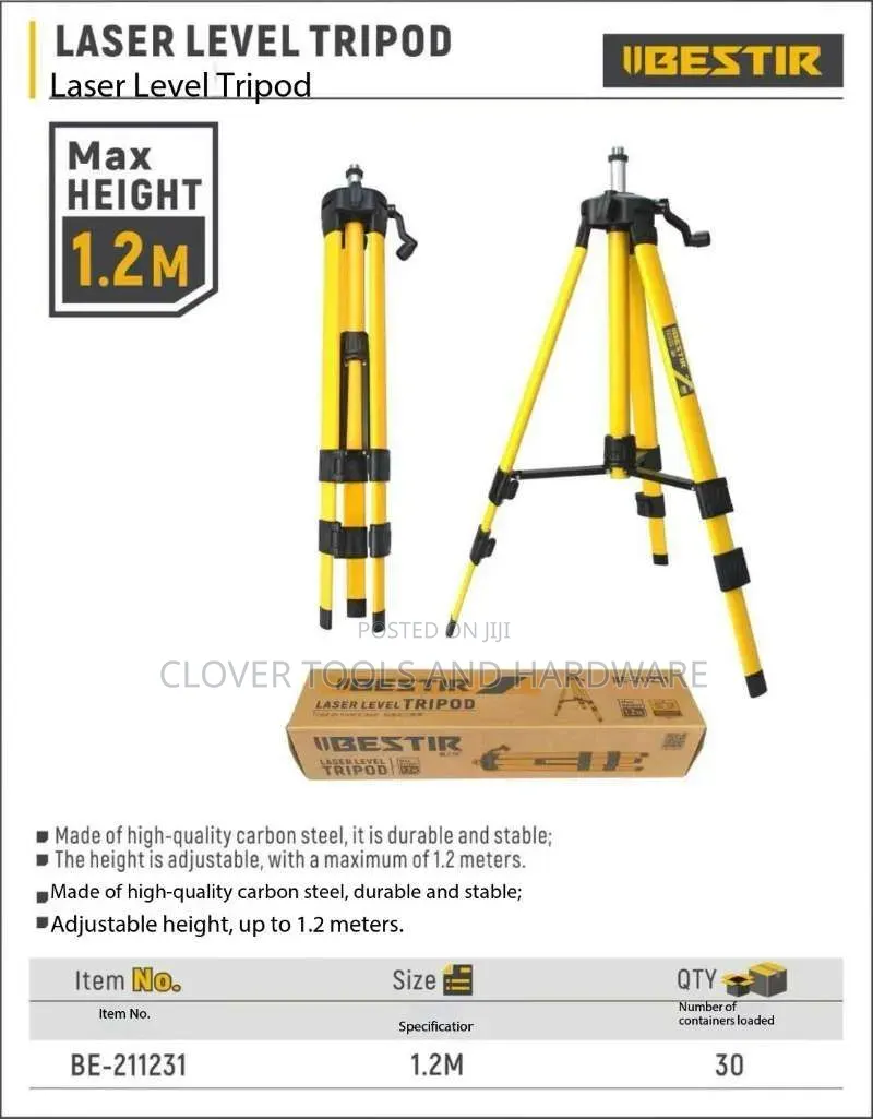 Iibestir Laser Level Tripod 1.2m
