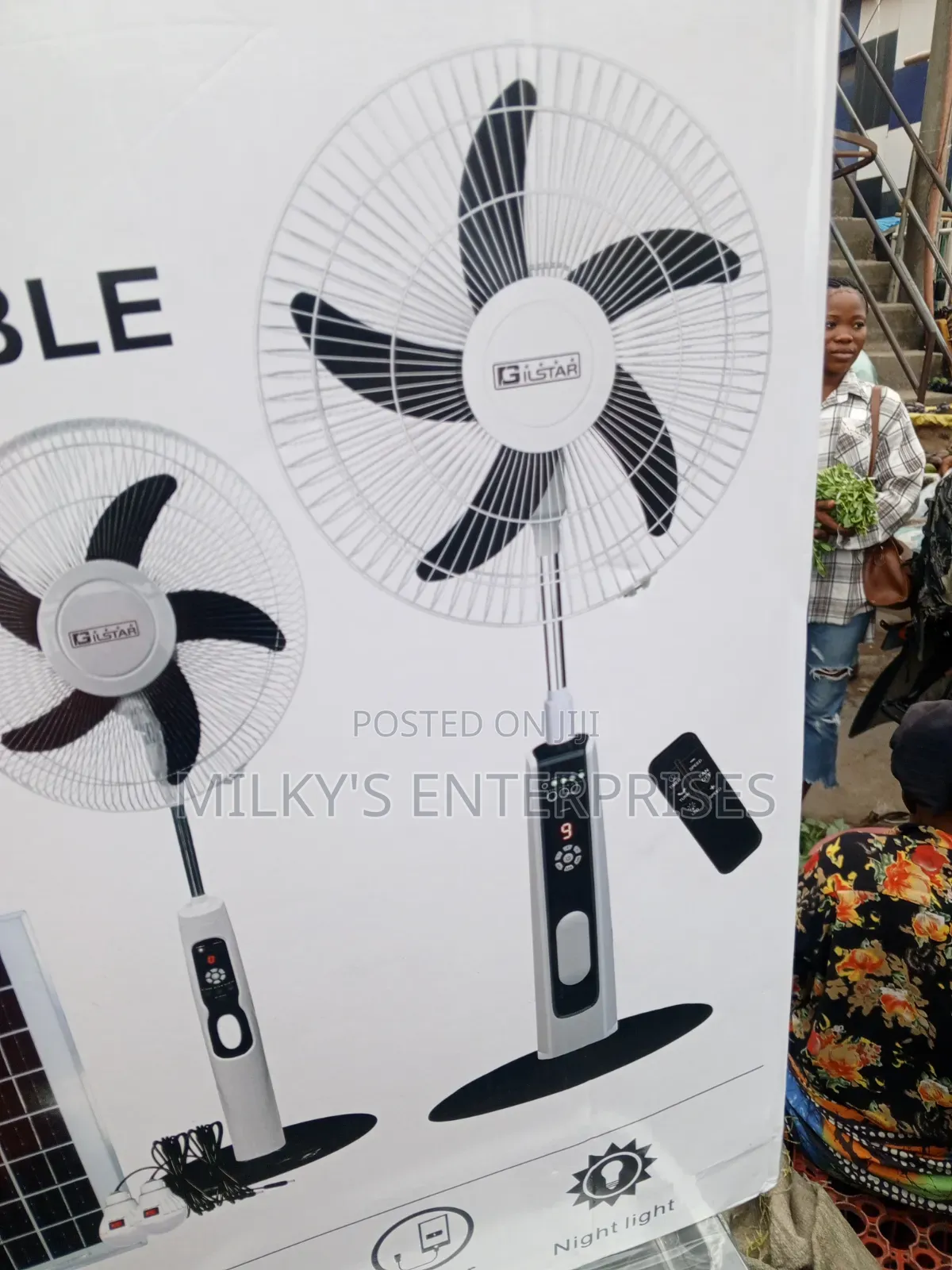 18" Inches Gilstar Inverter Solar Fan