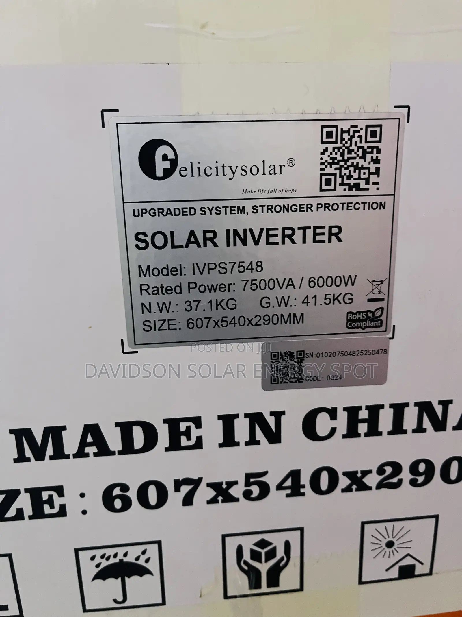 7.5kva 48v Felicity Solar Inverter