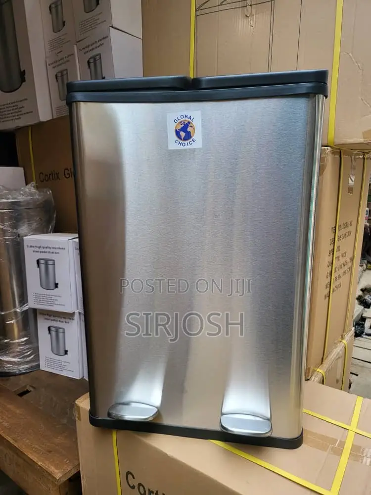 60l 2 Compartment Stainless Steel Bin