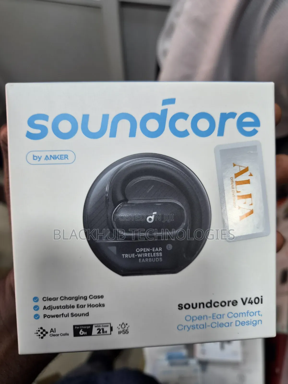 Anker Soundcore V40i Open-Ear Buds | Comfortable Fit and Clear Sound