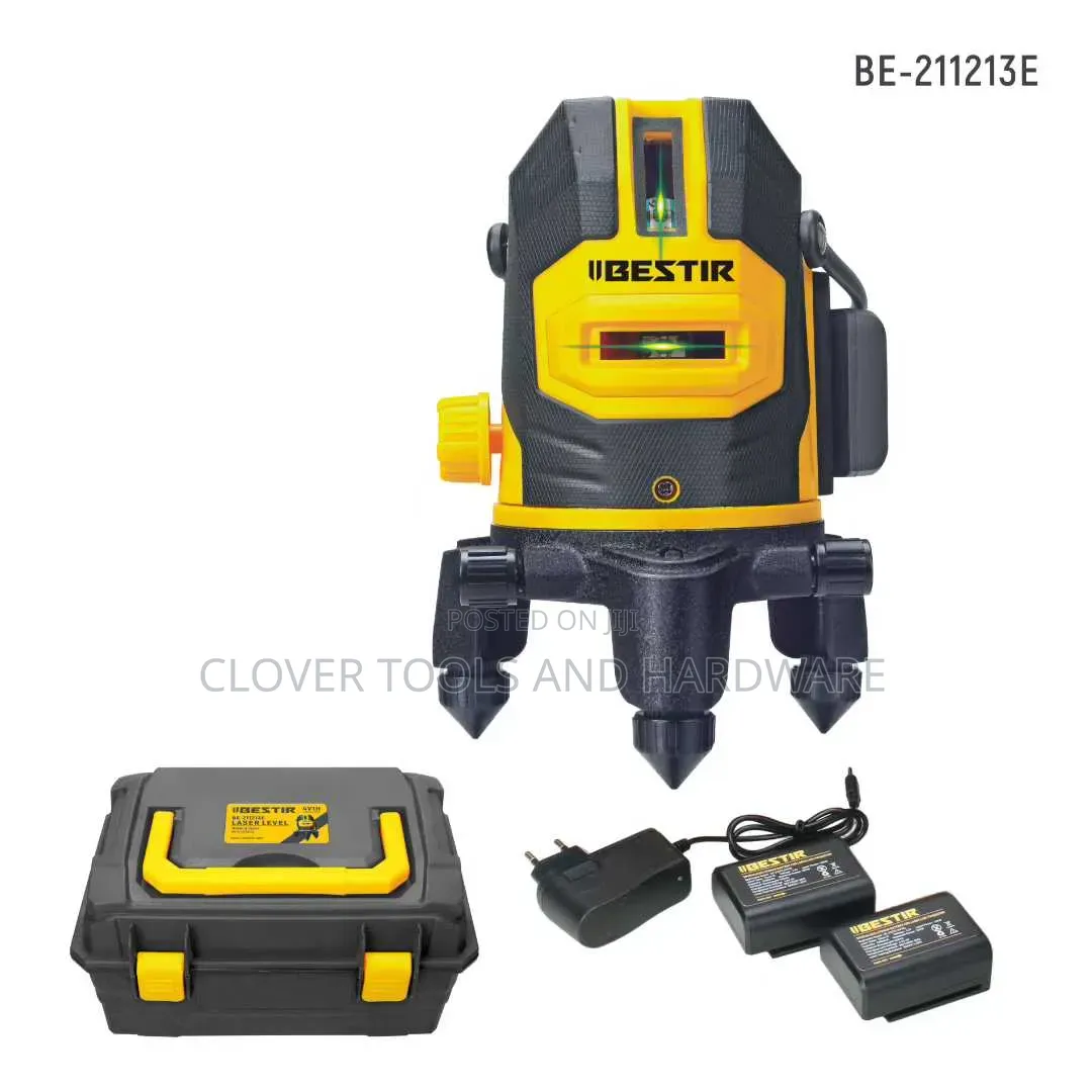 Iibestir Laser Level – 5 Lines / 4v1h 0~7m With Tripod Stand 1.2m