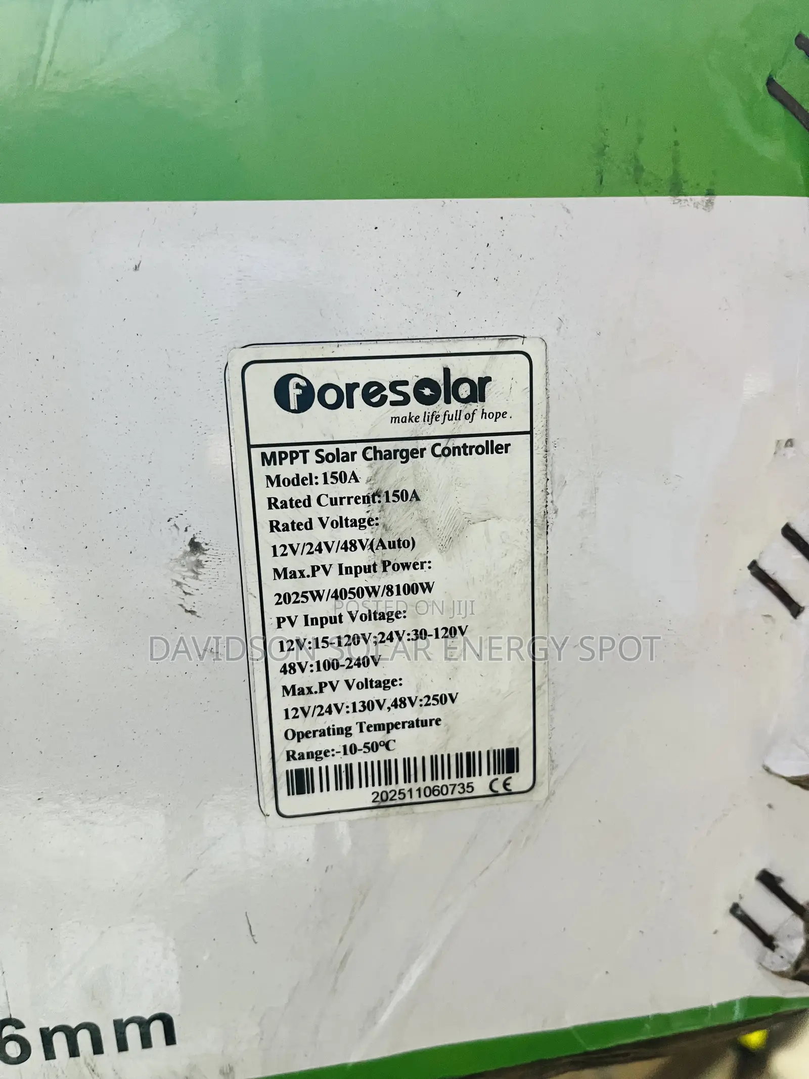 150arh Choice Solar Charger Controller MPPT