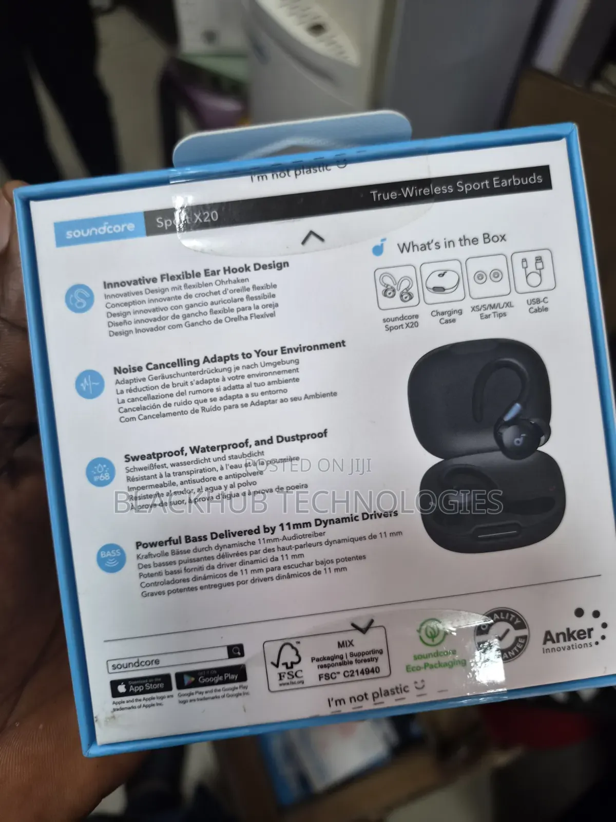 Anker Soundcore Sport X20 Anc | Flexfit Earbud Hook for a Secure Fit