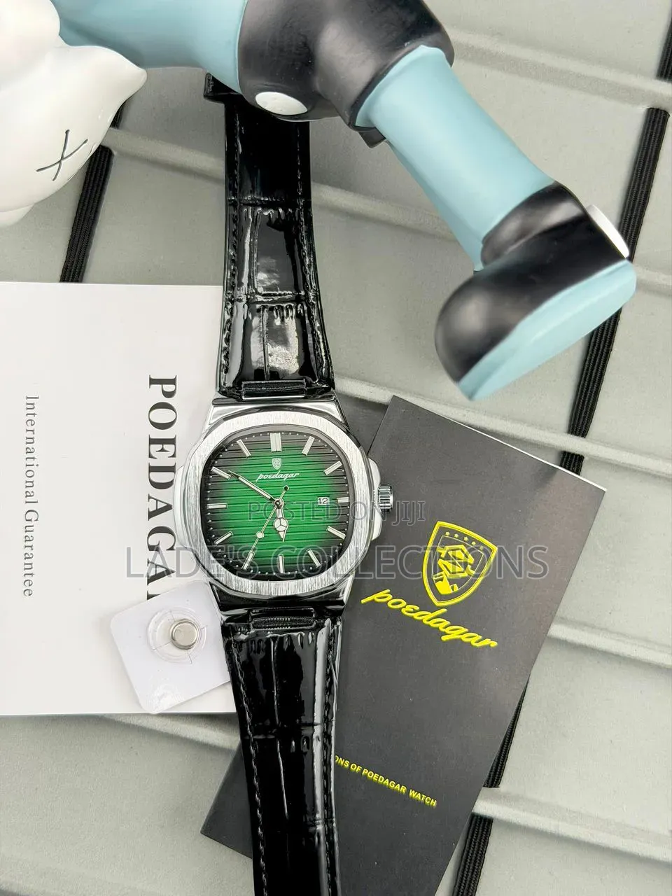 Poedagar Mens Leather Wristwatch ( Guaranteed 