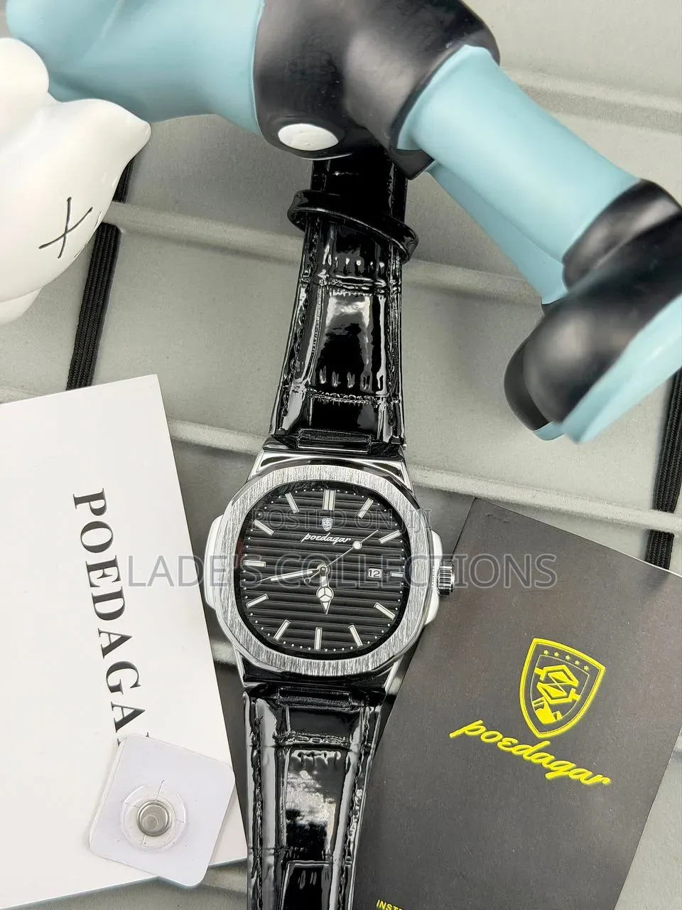 Poedagar Mens Leather Wristwatch ( Guaranteed 