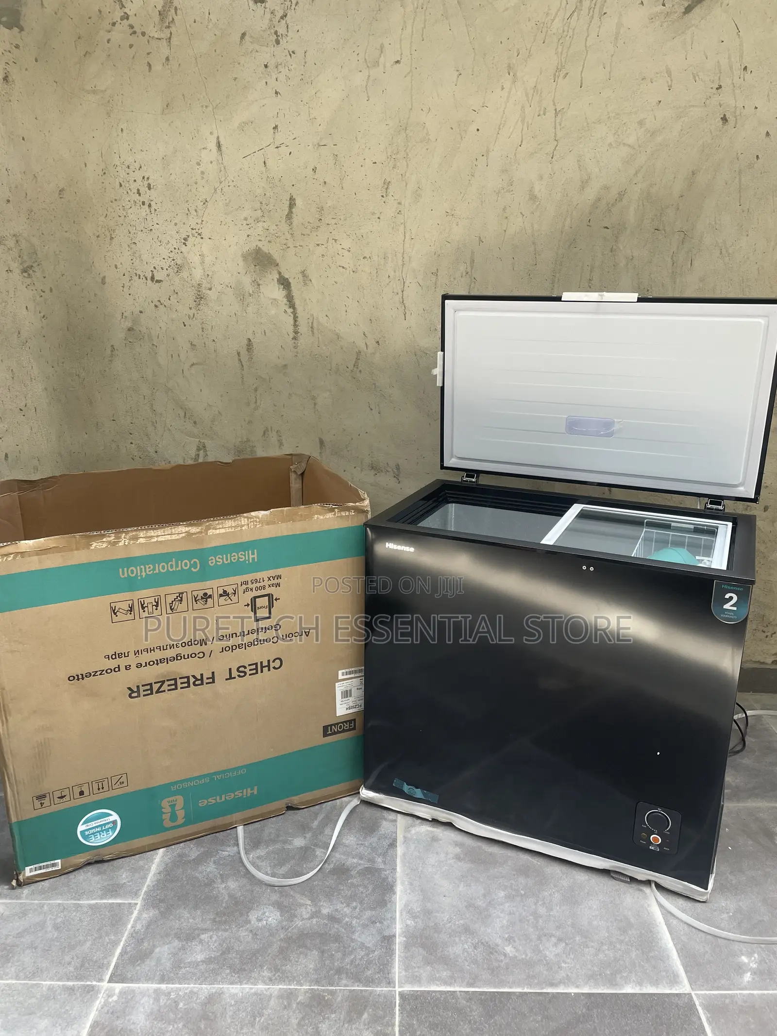 New Hisense Black Chest Freezer 200liters