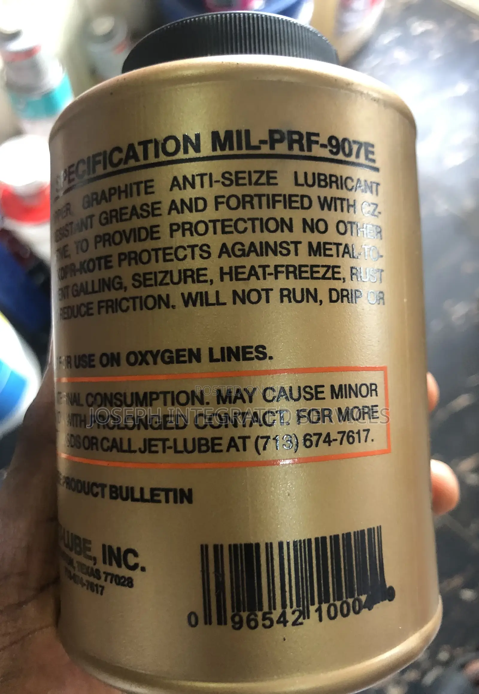 Jet-Lube Kopr-Kote Copper Anti-Seize Lubricant.