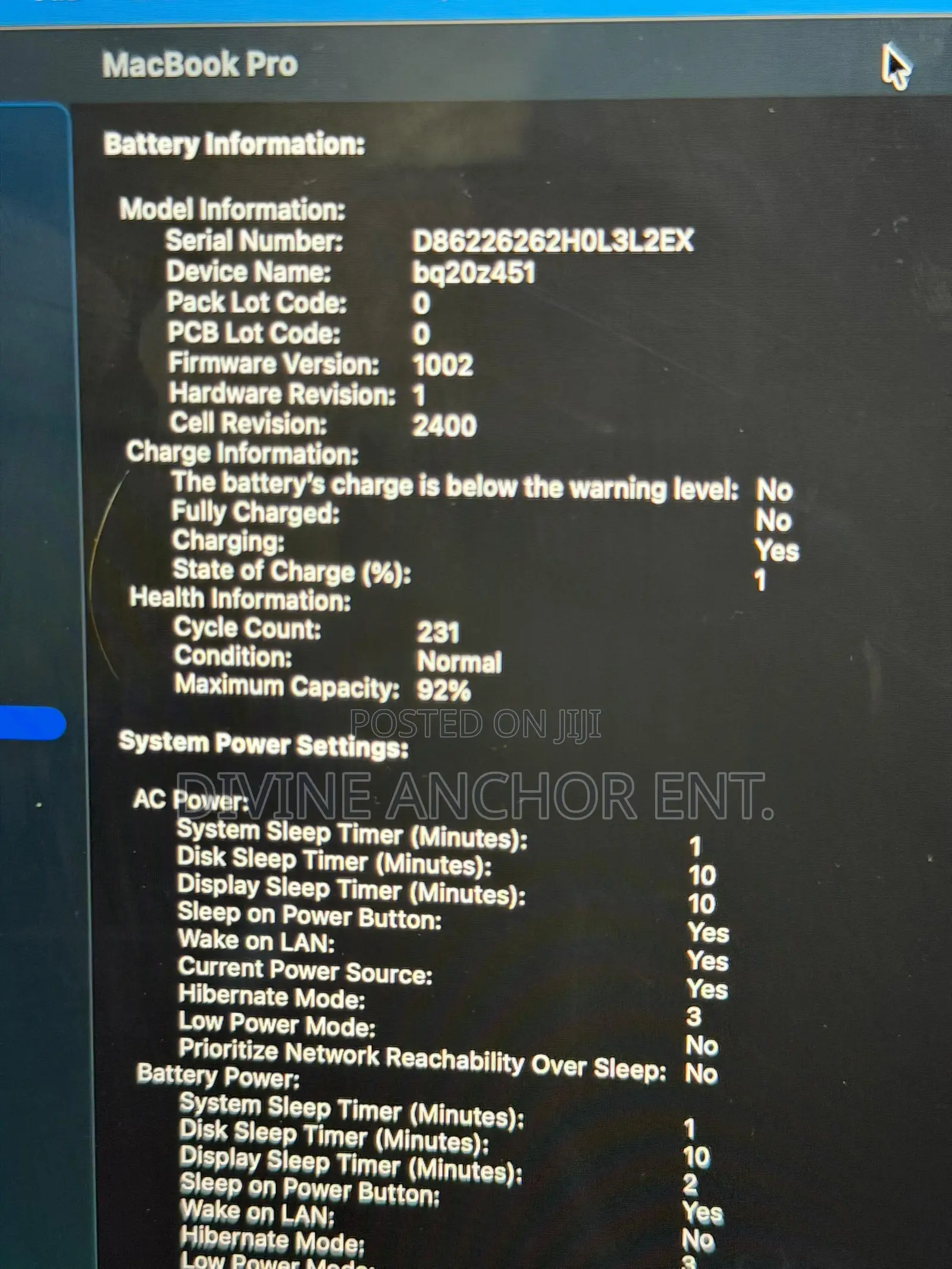 Laptop Apple MacBook Pro 2022 M2 8GB Apple M2 SSD 256GB