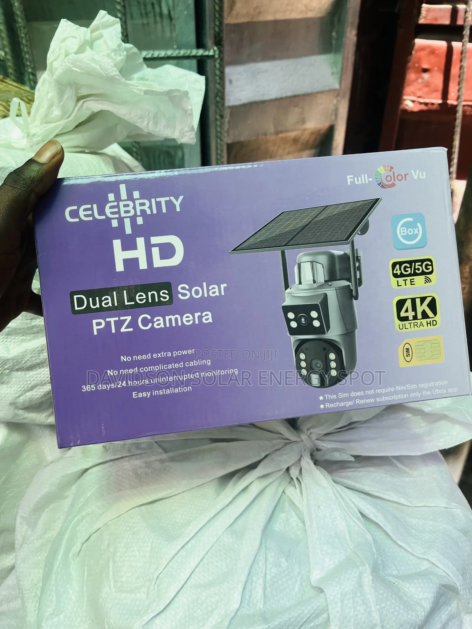 Solar Camera With Solar Panel