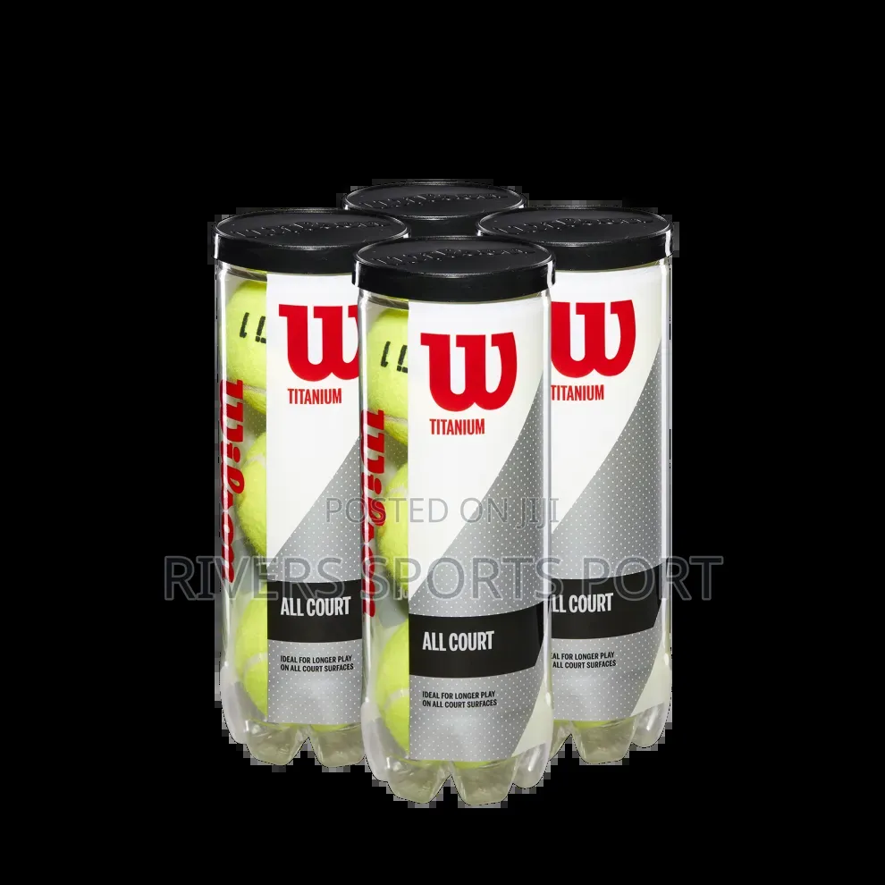 Wilson Titanium All Court Lawn Tennis Ball 3in1 Can