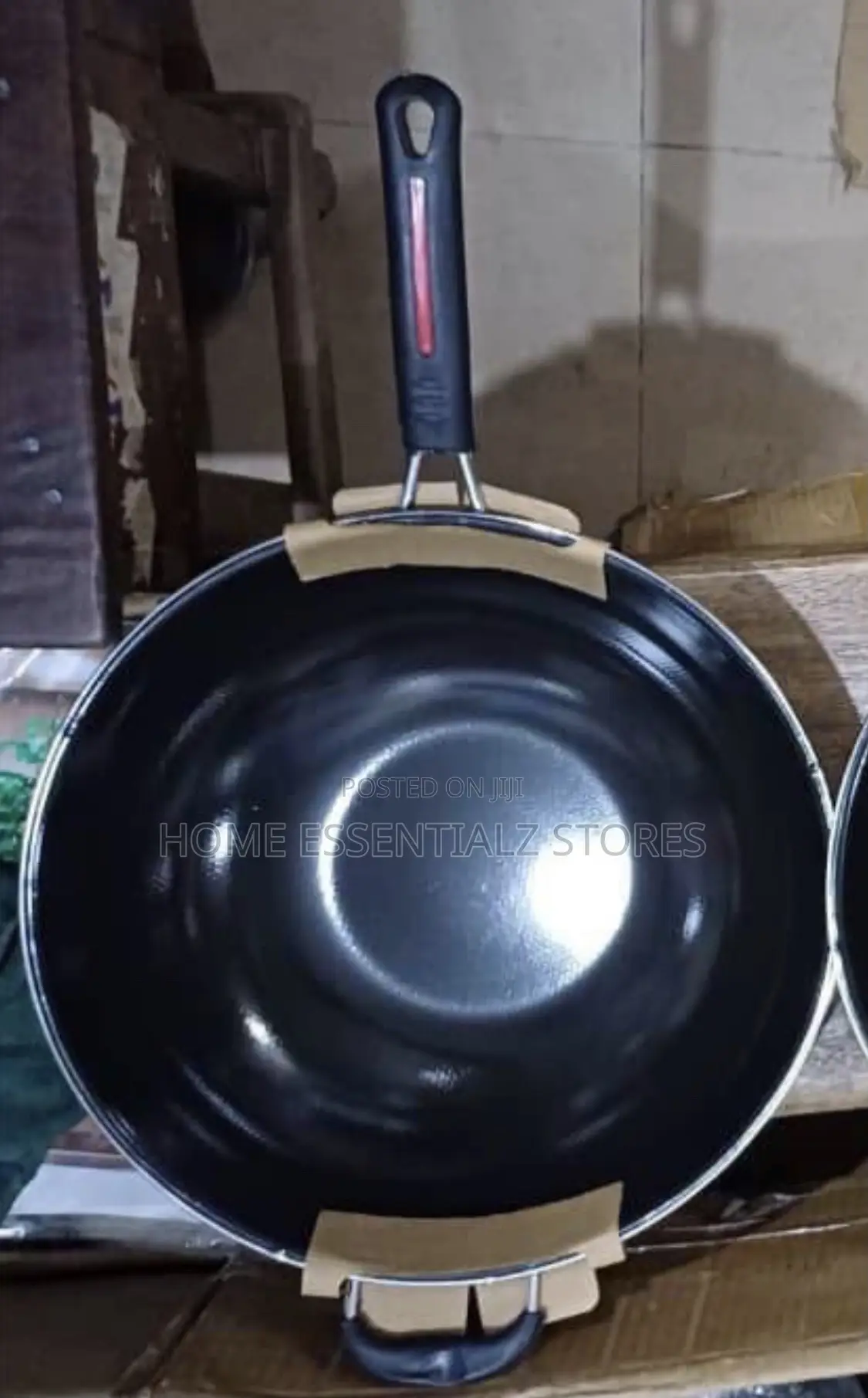Non-Stick Wok Pan - Deep Non-Stick Fry Pan With Helper Handle