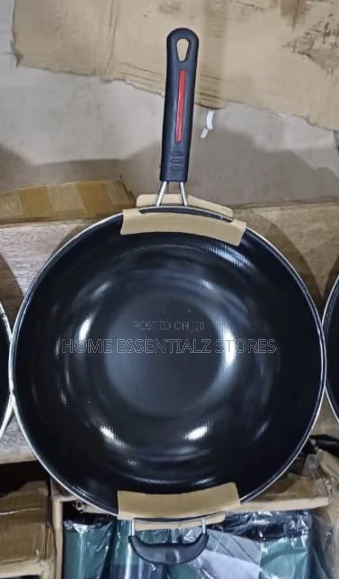 Non-Stick Wok Pan - Deep Non-Stick Fry Pan With Helper Handle