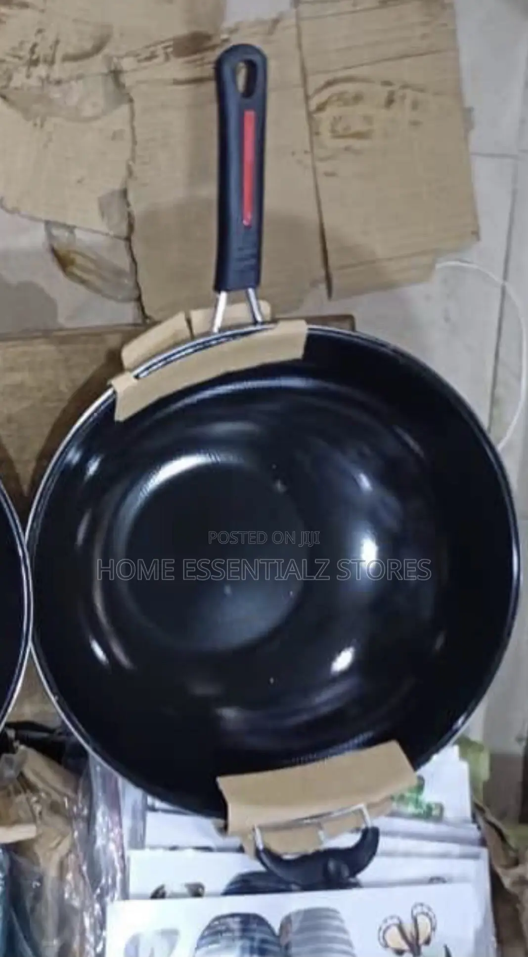 Non-Stick Wok Pan - Deep Non-Stick Fry Pan With Helper Handle