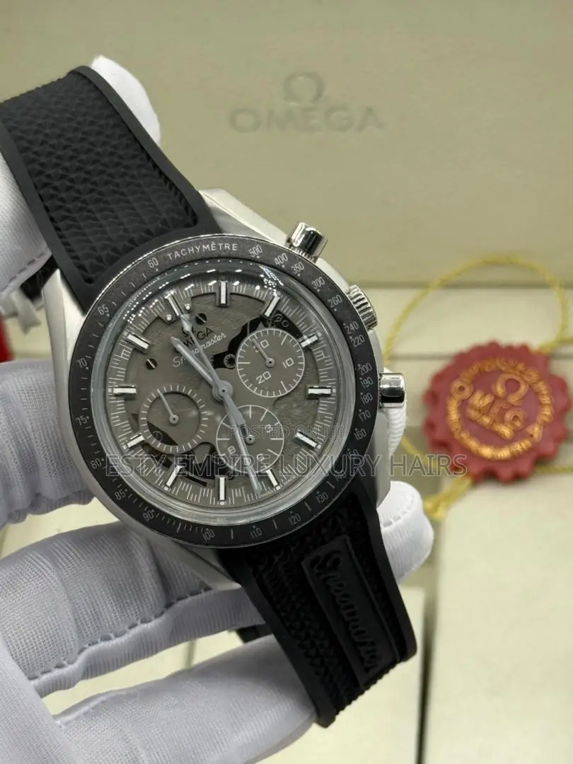 High Quality Luxury Omega Rubber Wristwatch