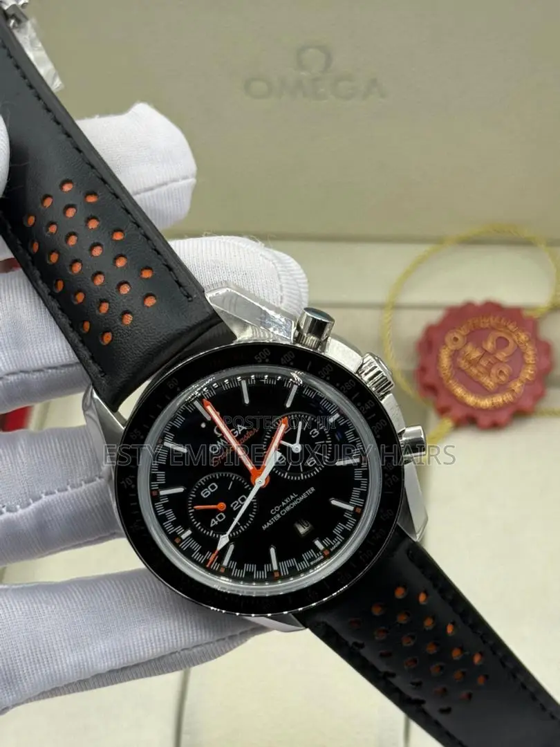 High Quality Luxury Omega Rubber Wristwatch
