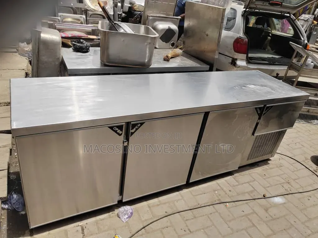3-Door Stainless Steel Under-Counter Refrigerator or Bar Chiller