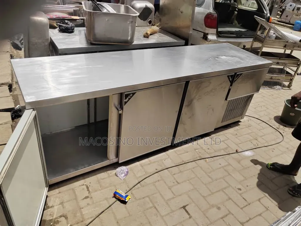 3-Door Stainless Steel Under-Counter Refrigerator or Bar Chiller