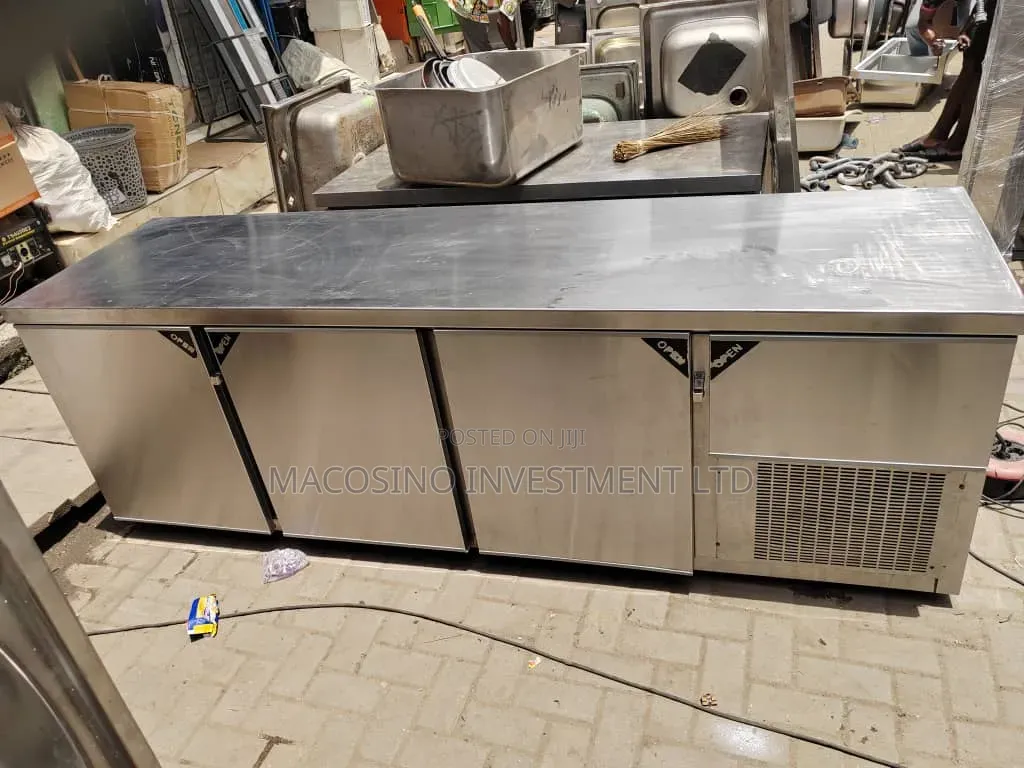 3-Door Stainless Steel Under-Counter Refrigerator or Bar Chiller