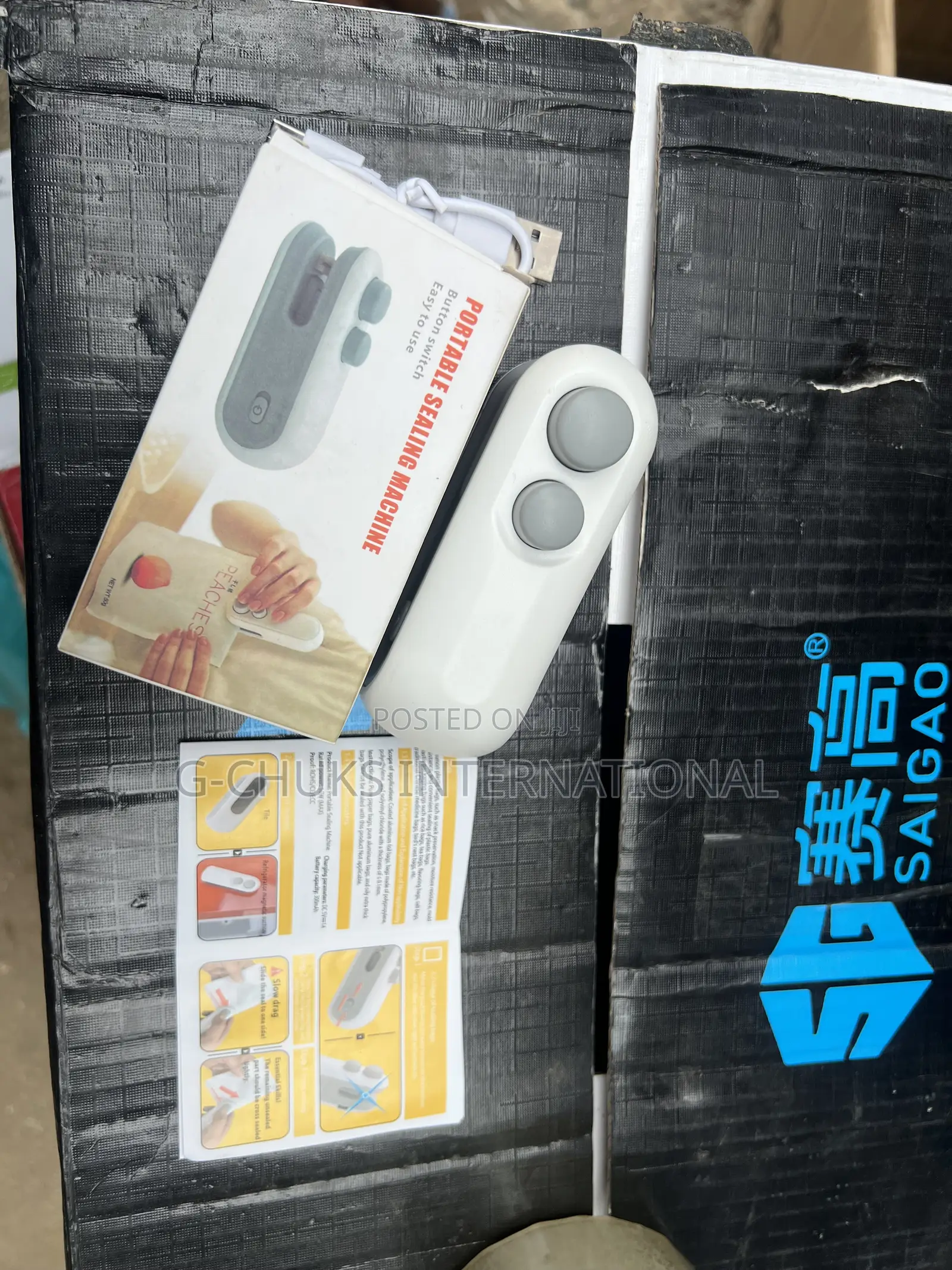 Portable Rechargeable Sealing Machine and Cutter Nylon Sealer - 500mah