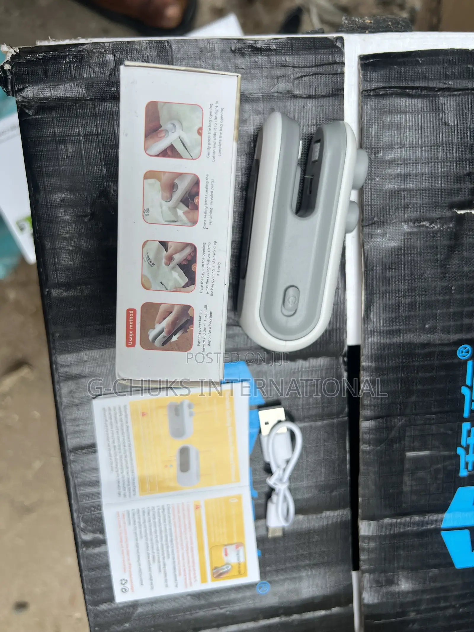 Portable Rechargeable Sealing Machine and Cutter Nylon Sealer - 500mah