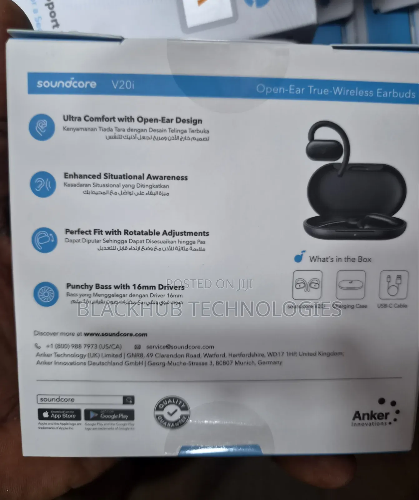 Anker Soundcore V20i Open-Ear Comfort | Rotatable Smug Fit