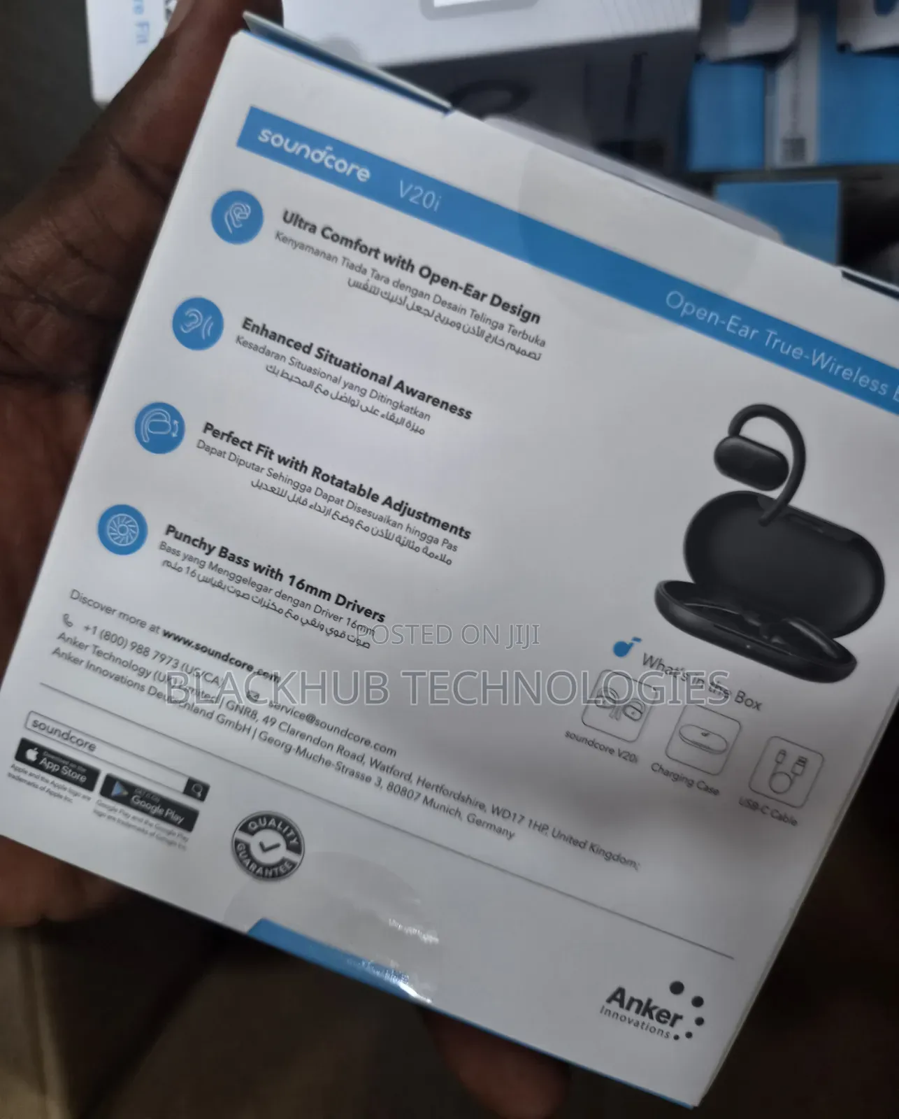 Anker Soundcore V20i Open-Ear Comfort | Rotatable Smug Fit