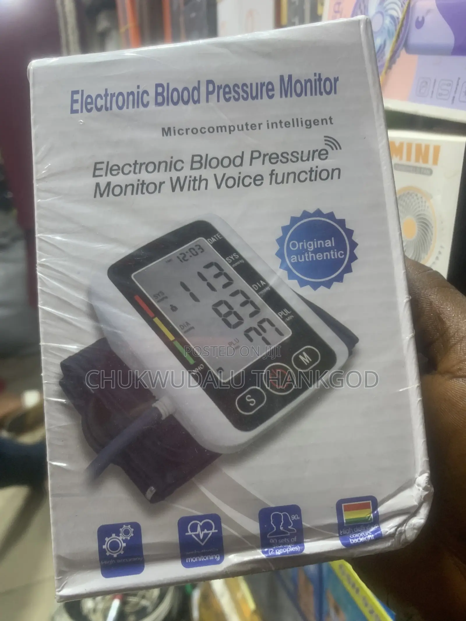 Blood Pressure Monitor Bp Health Monitor Heart Rate Meter