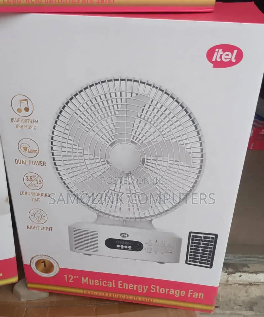 Itel Lonter Fan 12" Musical Energy Storage Fan