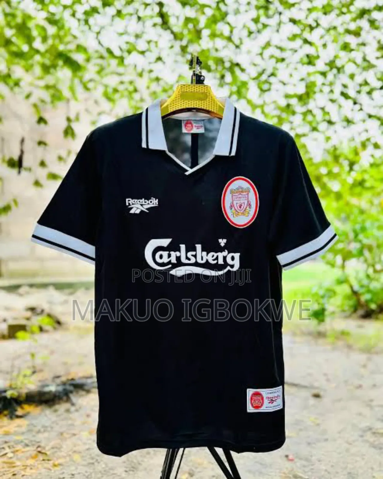Liverpool Black Reebok 1896/1997 Vintage Retro Xl