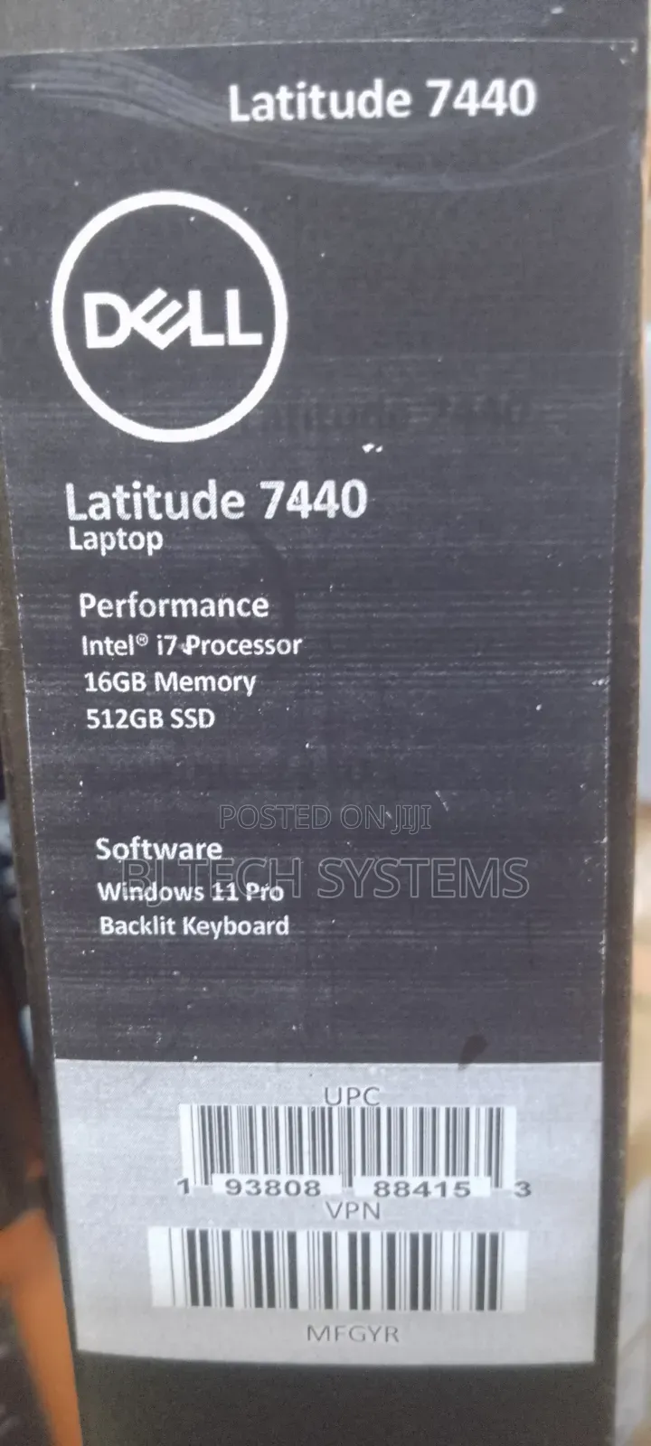 New Laptop Dell Latitude 7440 16GB Intel Core i7 SSD 512GB