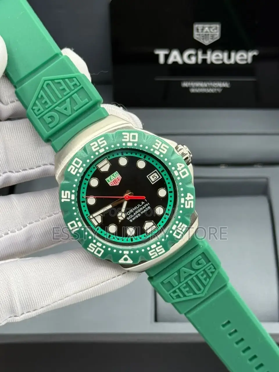 High Quality Luxury Tag Heuer Rubber Wristwatch