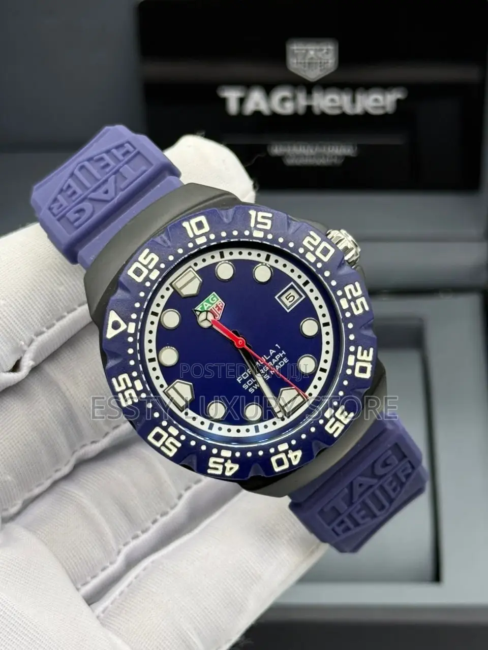 High Quality Luxury Tag Heuer Rubber Wristwatch