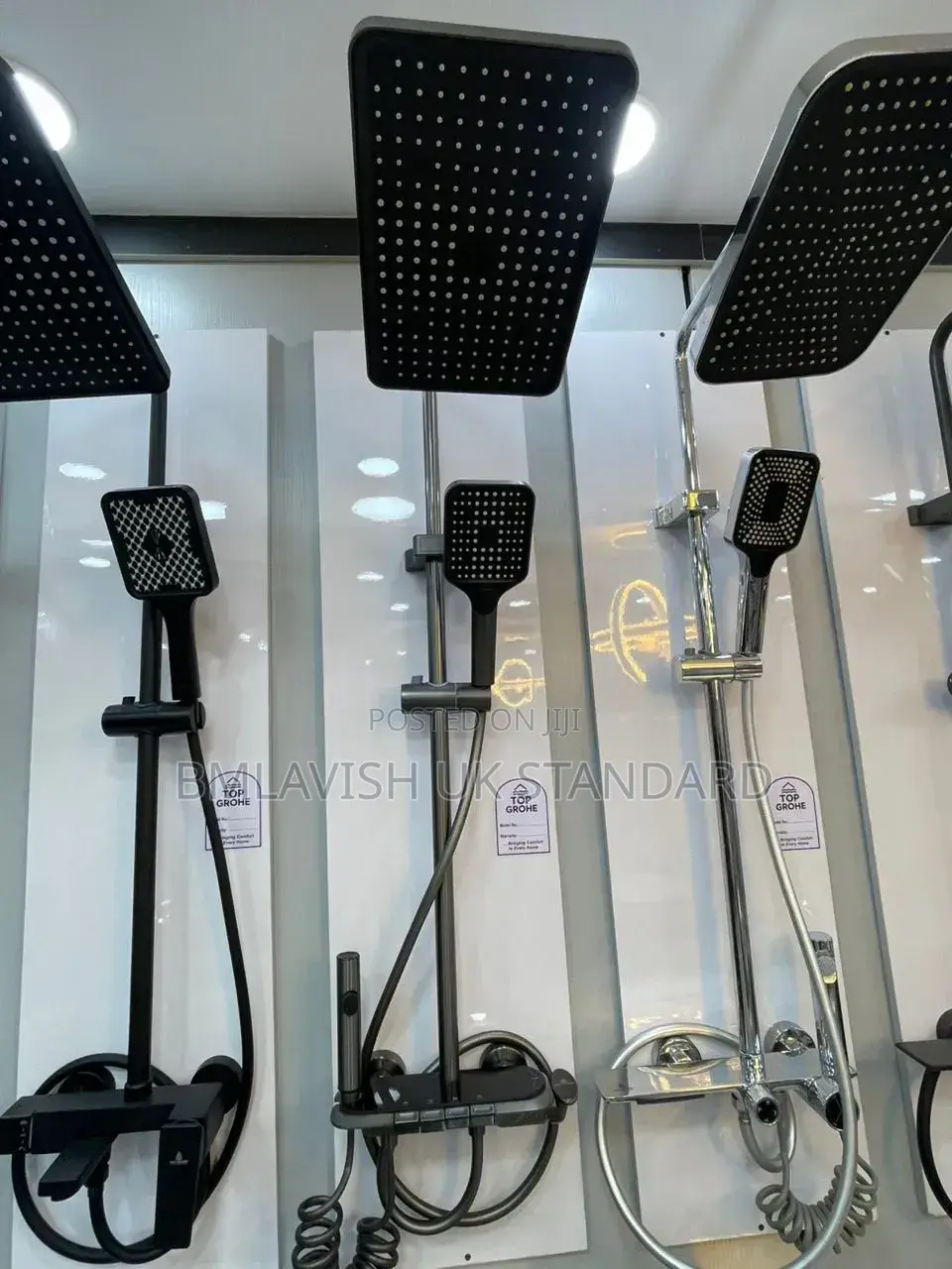 Piano Silver Shower Mixer Set