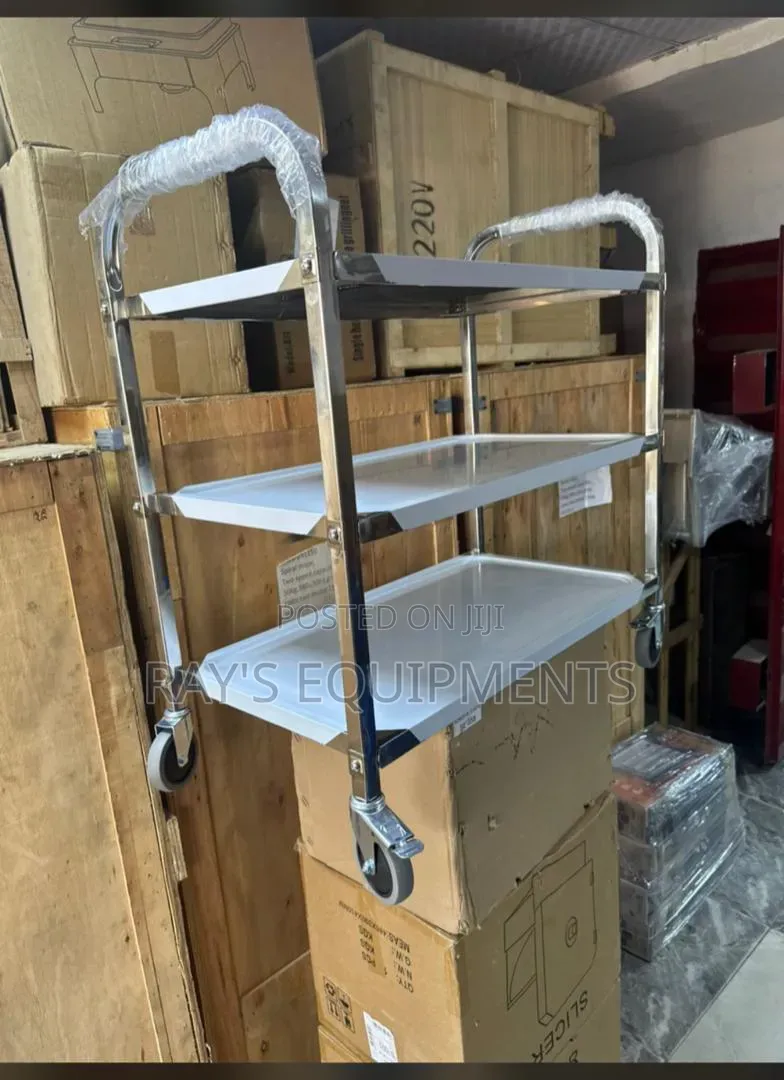 2/3 Step Stainless Food Trolley