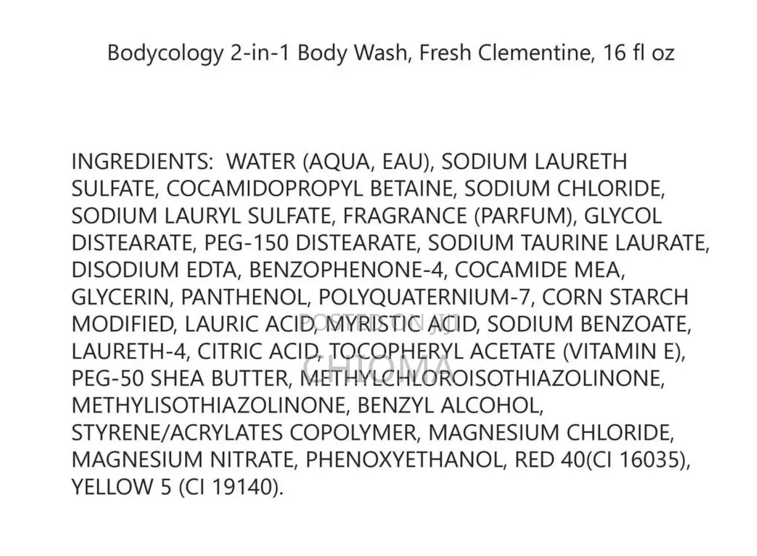Bodycology Fresh Clementine 2 in 1 Body Wash Bubble Bath 473 Ml