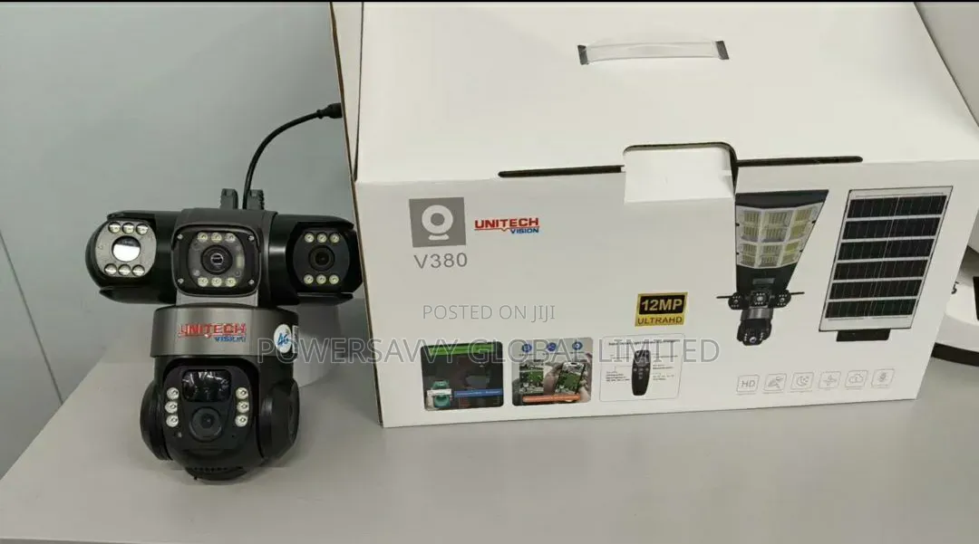 Unitech V380 12mp Solar Wifi CCTV Camera